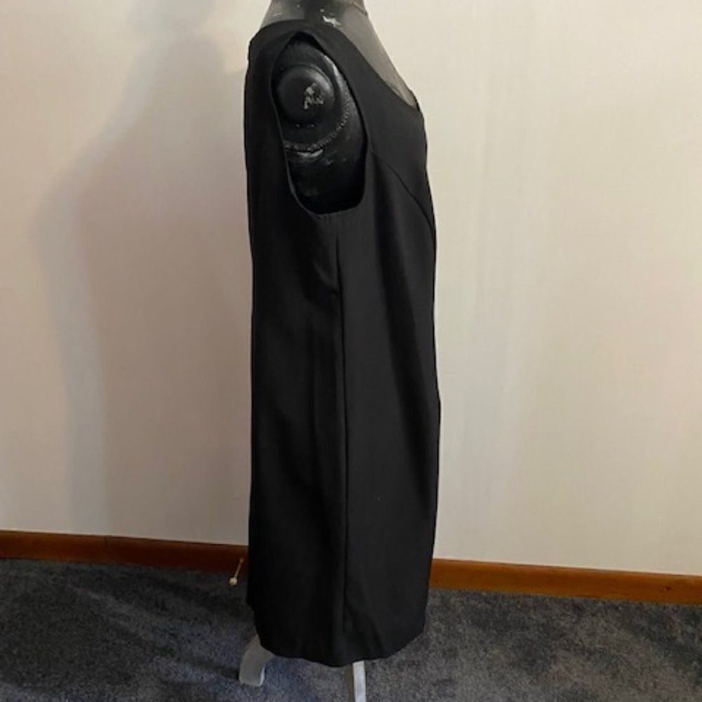 Danny & Nicole Black sleeveless dress with Black/White jacket, size 18W - Picture 7 of 8